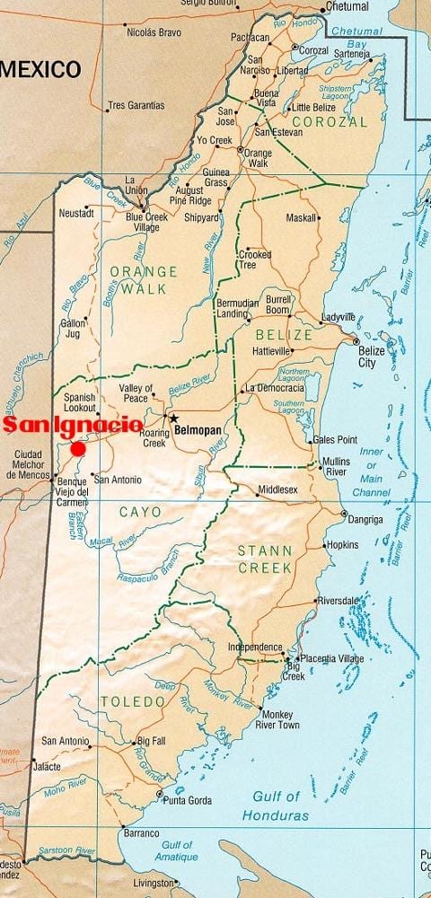 வரைபடத்தை san ignacio பெலிஸ்
