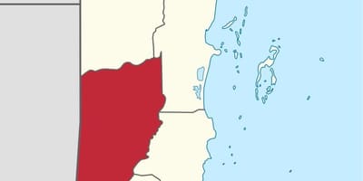 Cayo மாவட்ட பெலிஸ் வரைபடம்